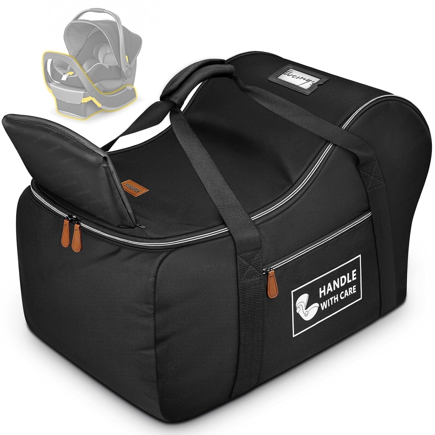 YOREPEK Car Seat Travel Bag for Air Travel with Extra Storage