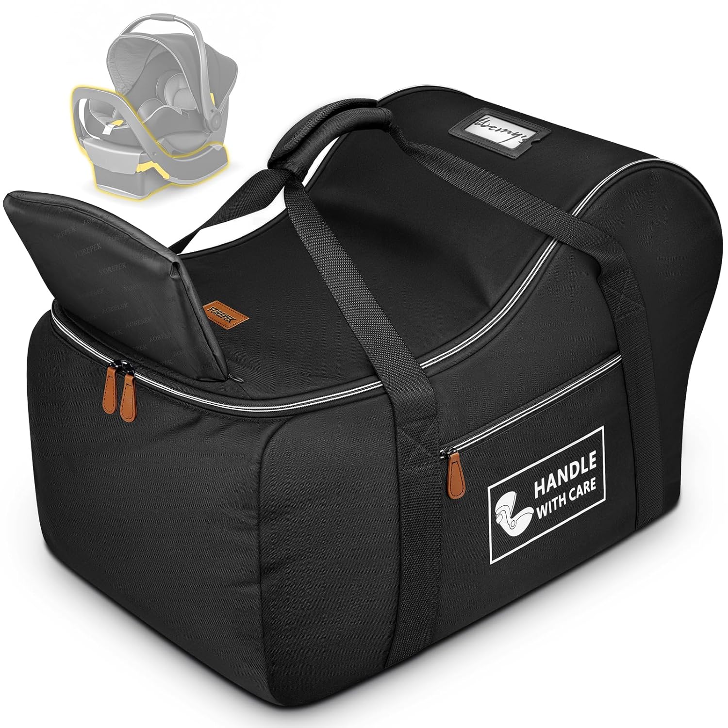 YOREPEK Car Seat Travel Bag for Air Travel with Extra Storage