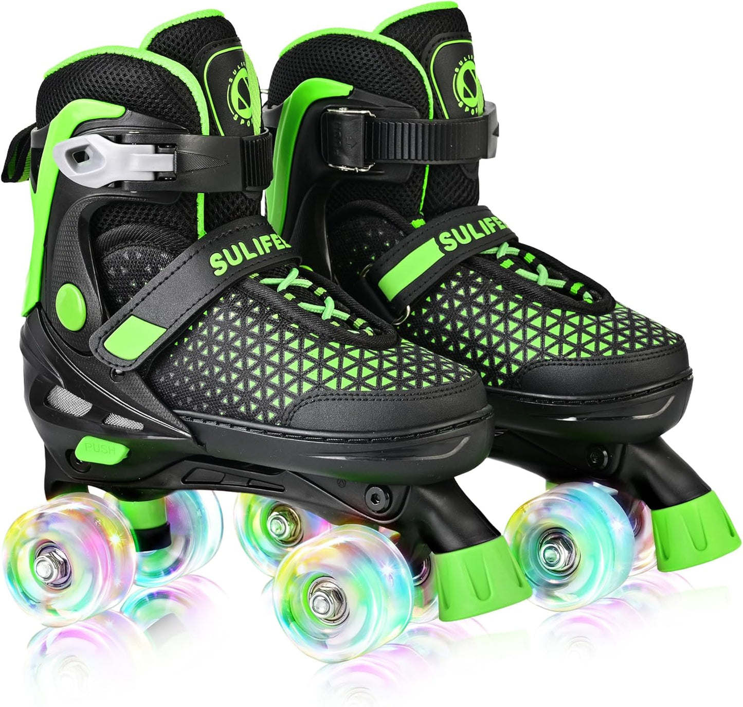 Adjustable Roller Skates for Kids with Light Up Wheels
