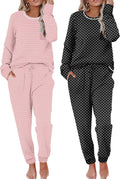 Ekouaer Womens Pajama Sets Long Sleeve Soft Pj Sleepwear