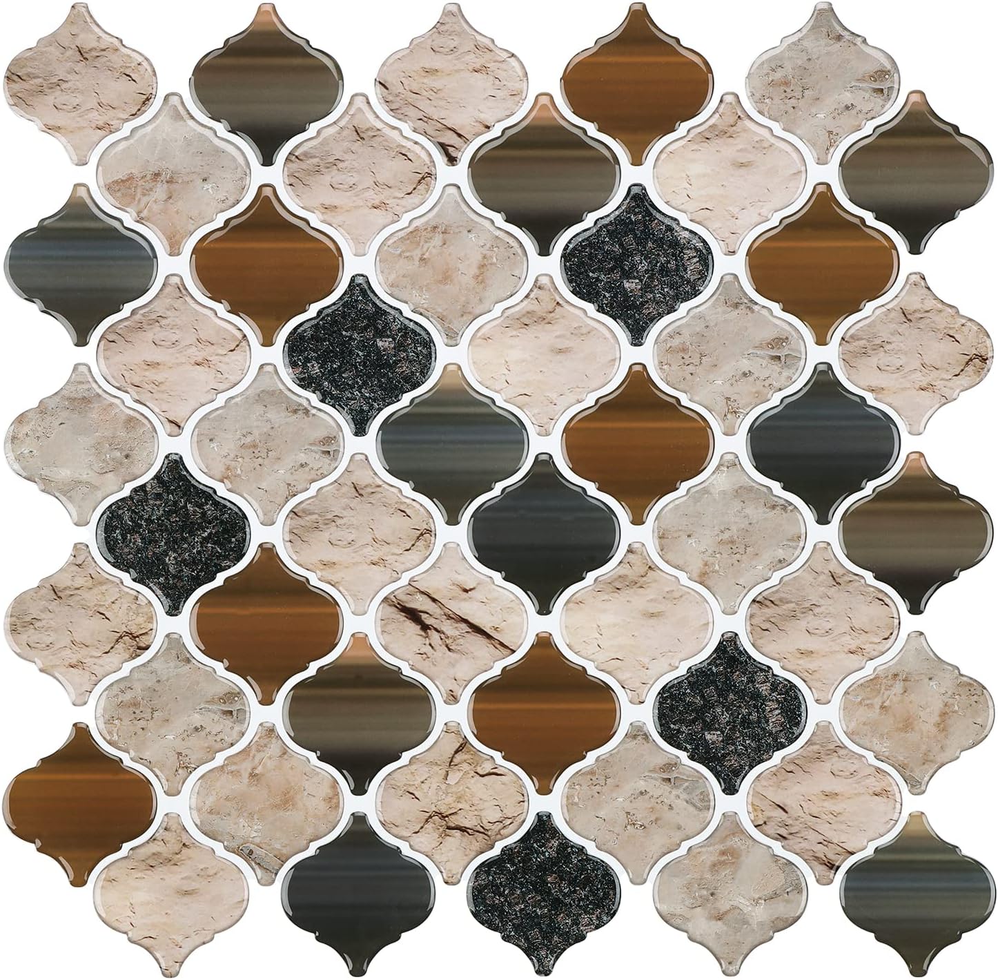 STICKGOO Arabesque Tile Peel and Stick Backsplash for Easy DIY