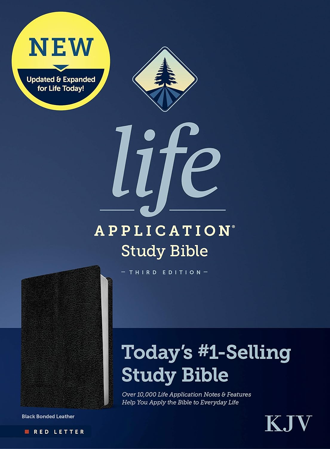 KJV Life Application Study Bible in Bonded Leather for Deep Study