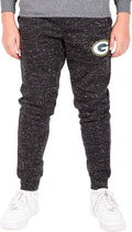 Ultra Game Boys' NFL Black Snow Fleece Jogger Sweatpants (Style KH52)