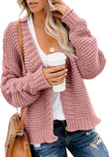 Dokotoo Womens Open Front Chunky Knit Cardigan Sweater - Cozy