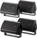 Passive Outdoor Speakers 4 in 2-Way 400W Wall Mounted - Weatherproof