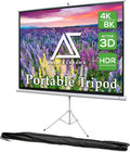 100 in Projector Screen with Stand 4:3 - Portable Foldable Tripod