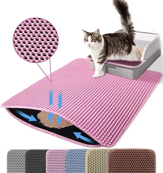 Petinstinct Large Waterproof Cat Litter Mat - Traps Messes!