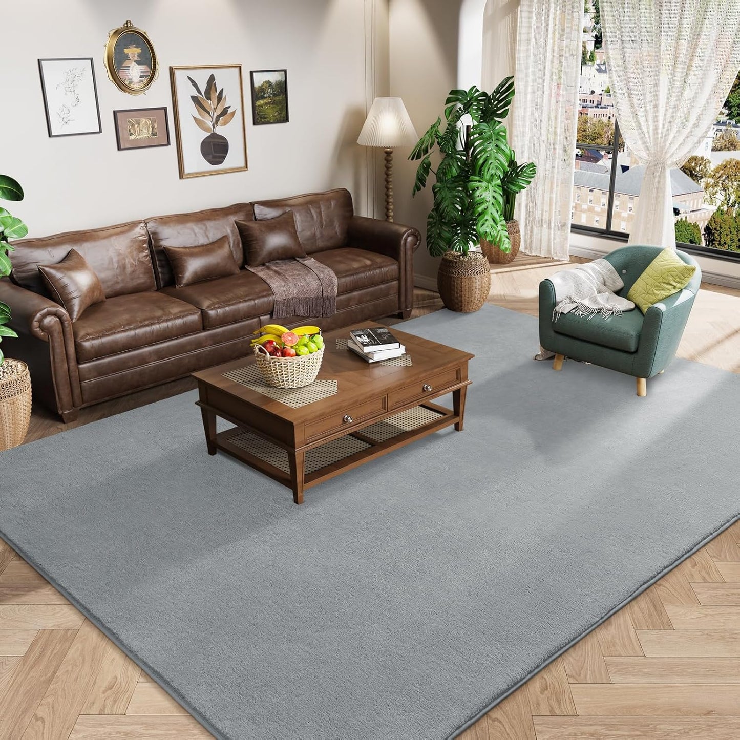 Amearea Large Modern Area Rugs for Bedroom Living Room Decor