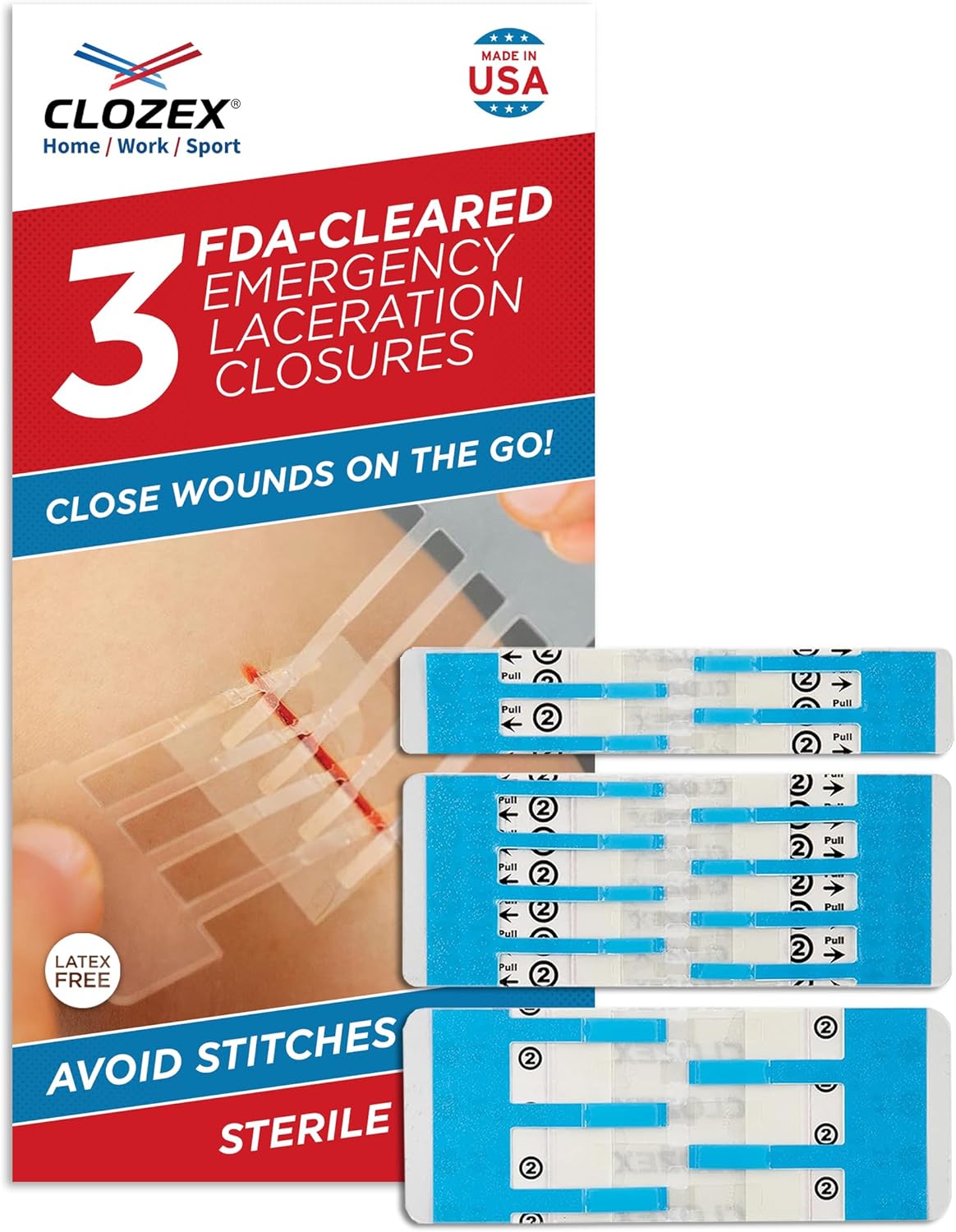 Clozex Laceration Closure - Stitch-Free Wound Repair