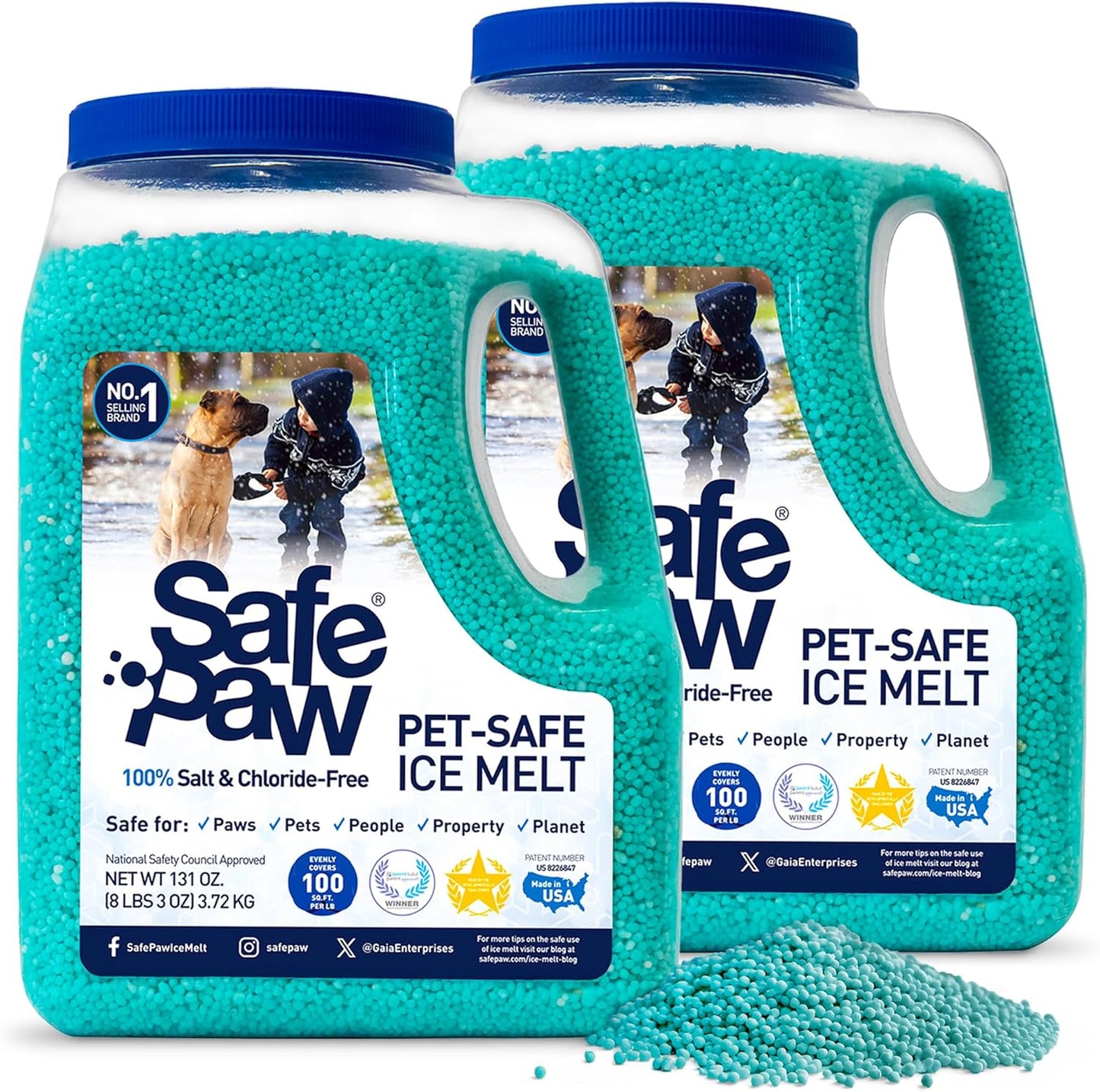 Safe Paw Pet-Safe Snow & Ice Melter for Winter Maintenance