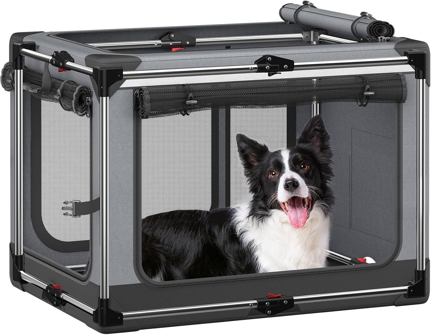 Collapsible Dog Crate for Large Dogs: Portable & Foldable