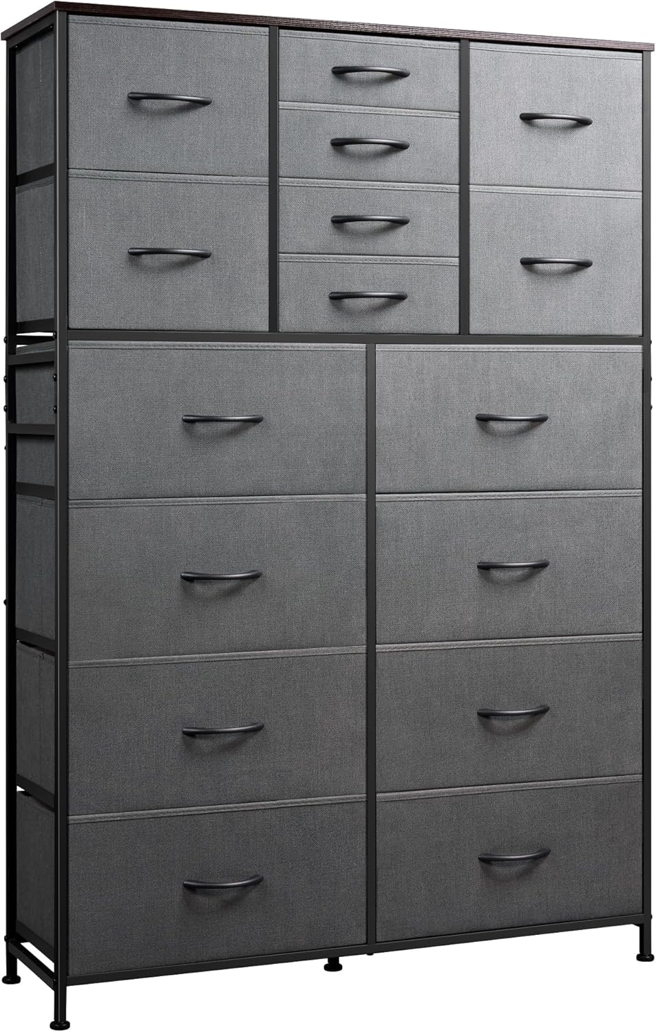 Tall Console Table with 16 Fabric Drawers by GALAXHERO