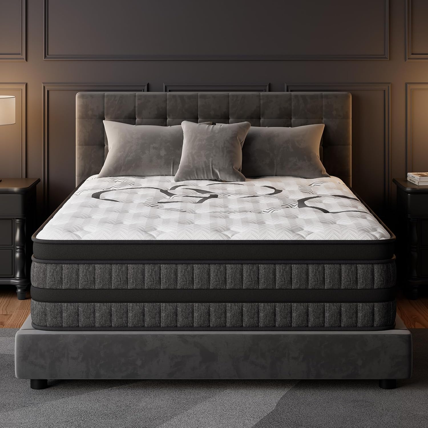 Full Mattress 14 Inch Hybrid for Back Support and Comfort