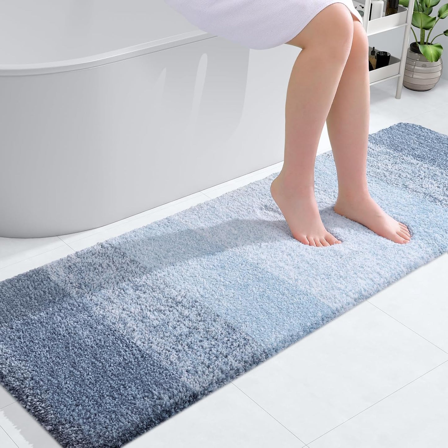 OLANLY Bathroom Runner Rugs 59x20 for Soft and Stylish Decor