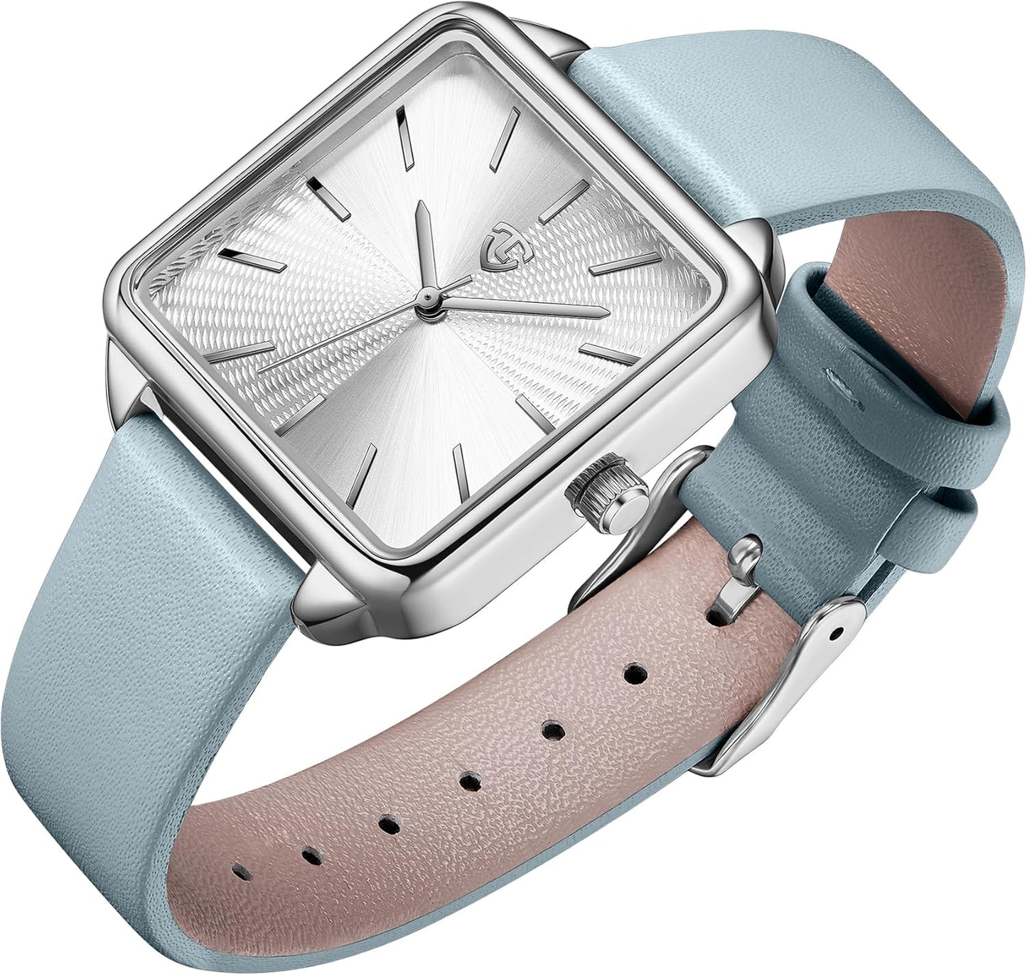 Waterproof Square Leather Watch: Elegant Design, VTAIGE