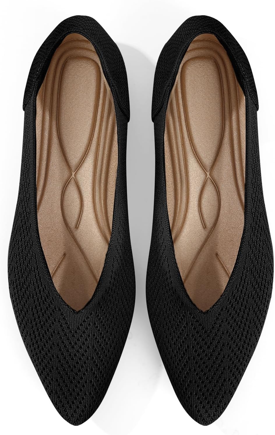 Comfortable Knit Ballet Flats for Women - Washable & Stylish