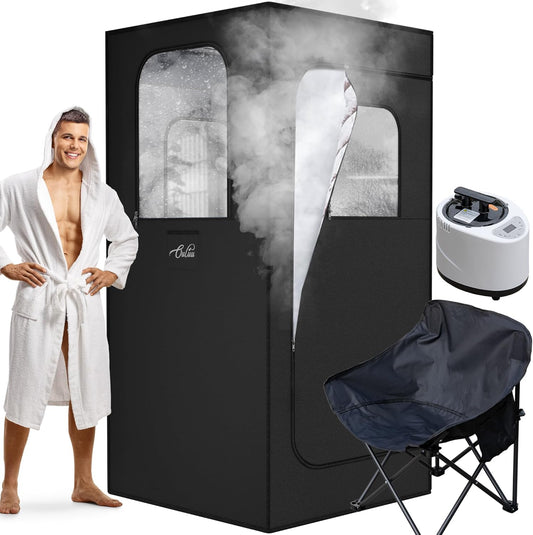 Relax Anywhere: Portable Steam Sauna w/ Remote Control