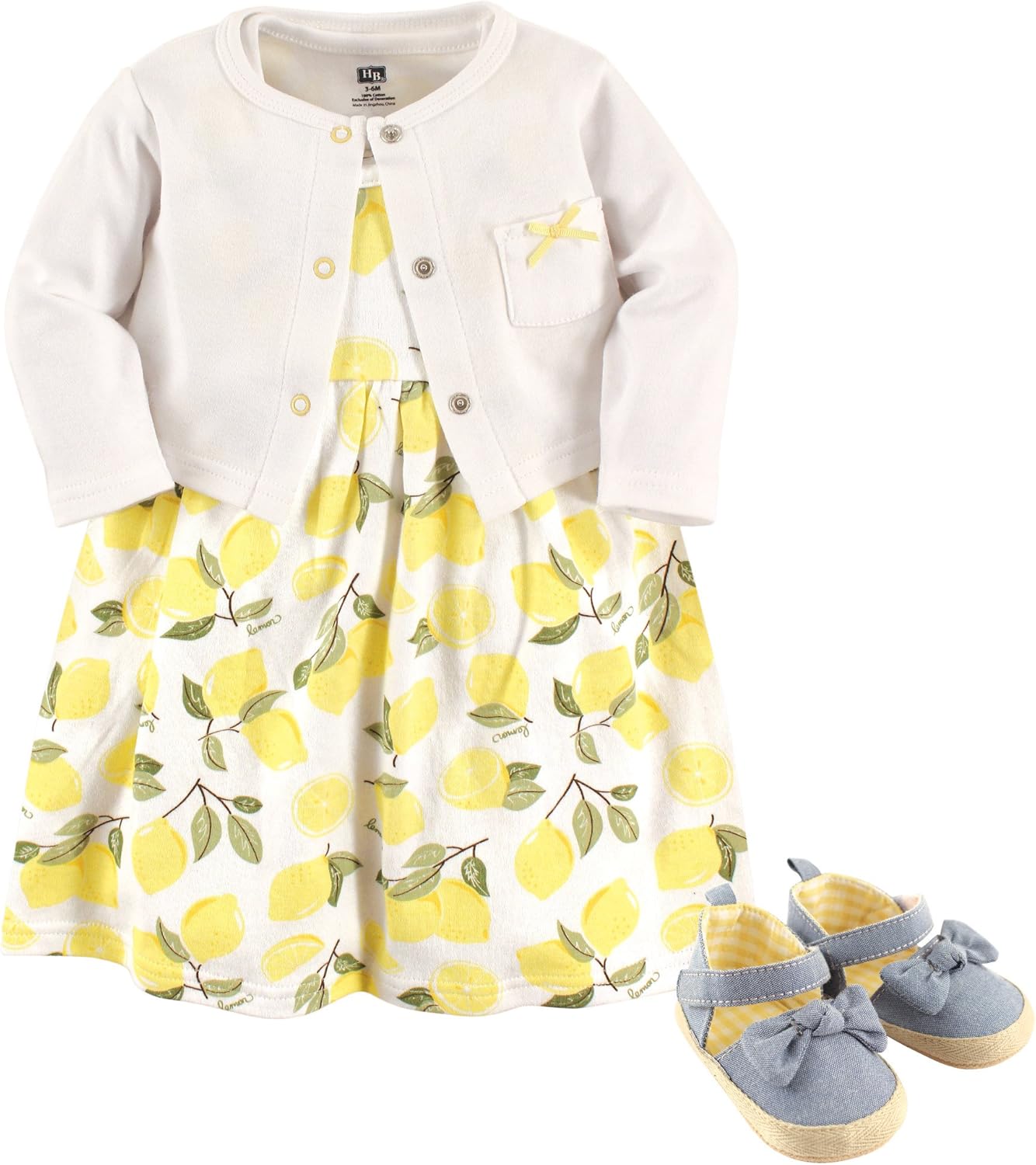Hudson Baby 3-Piece Cotton Set for Stylish Babies