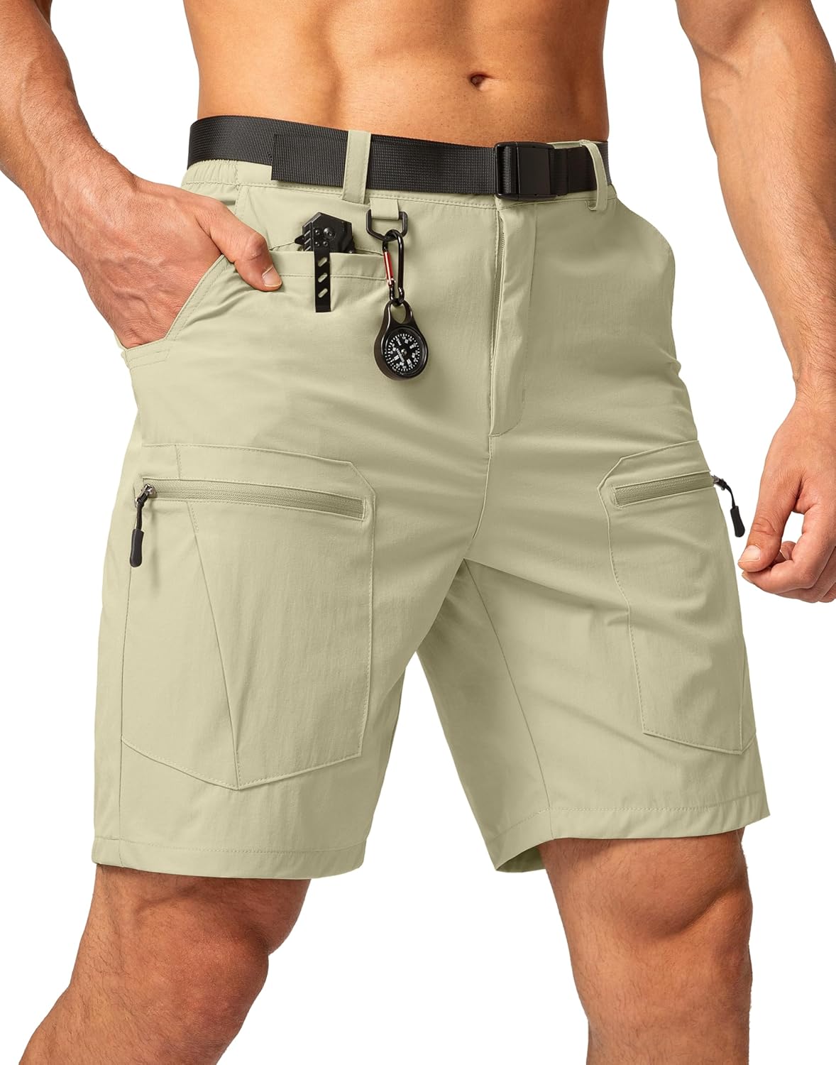 Men's Hiking Cargo Shorts Quick Dry Tactical Multi Pocket Gear