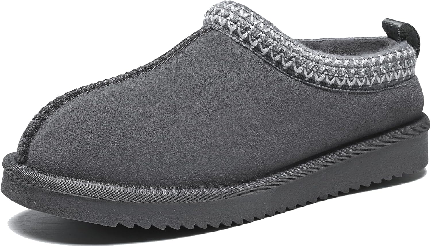 Women's Fuzzy Slippers Genuine Suede Leather Mini Boots