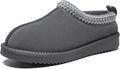 Womens Genuine Suede Fuzzy Slippers Mini Boots - Warm Indoor/Outdoor