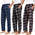 DG Hill Mens Flannel Pajama Pants - Cozy Fleece Lounge Bottoms