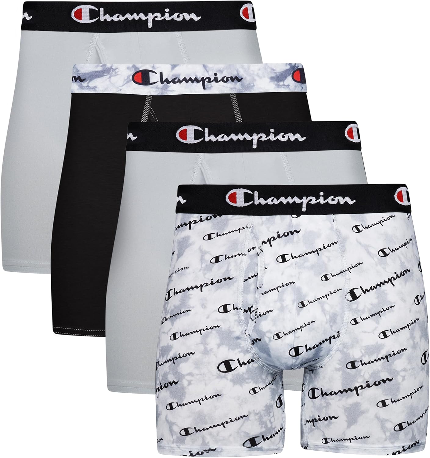 Champion Men's Underwear Boxer Briefs with Total Support Pouch