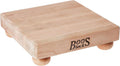 Square Wooden Cutting Board 9x9 1.5in - Raised Feet Charcuterie