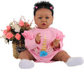 HOOMAI Reborn Baby Black Doll 22.8 in Realistic Silicone Doll