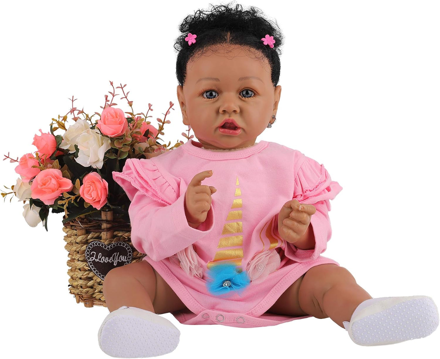 HOOMAI Reborn Baby Black Dolls for Realistic Playtime Fun