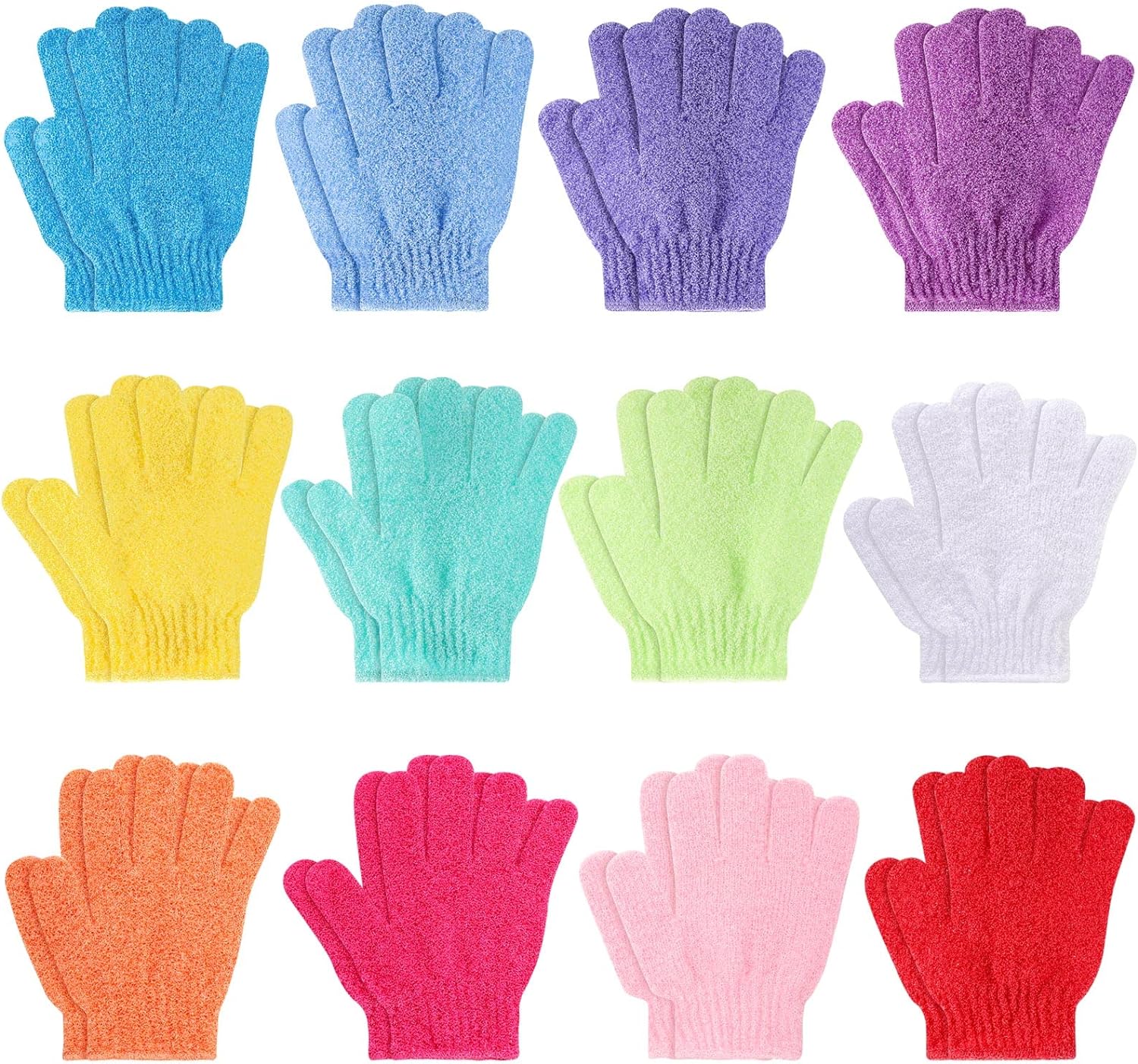 24 Pcs Exfoliating Gloves: Spa-Quality Skin Revitalization