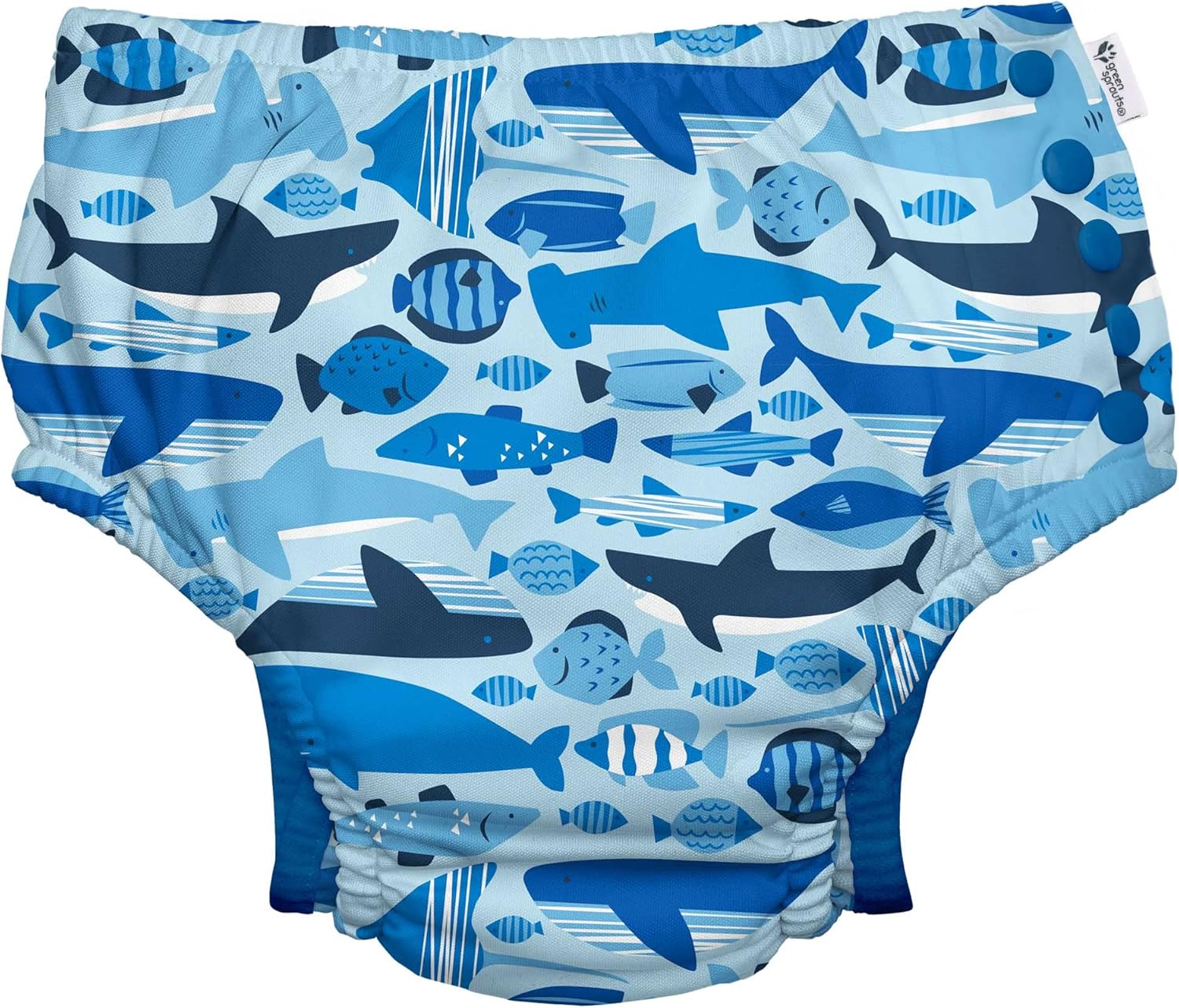 UPF 50 Eco Swim Diaper 12 mo Blue Undersea