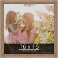 wallsthatspeak 16x16 Brown Barnwood Picture Frame - Rustic Puzzle