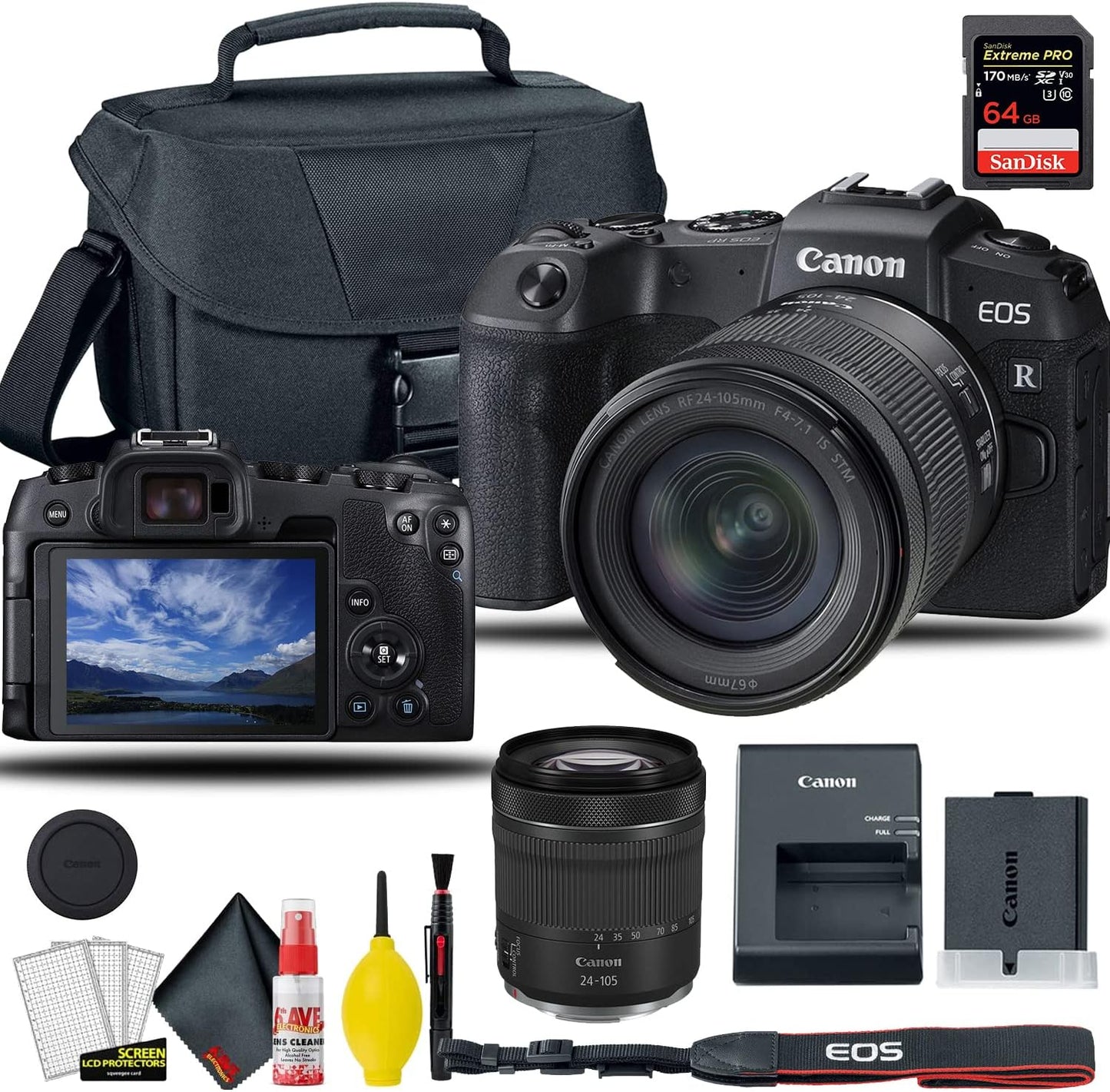 Canon EOS RP Mirrorless Digital Camera Bundle with 24-105mm Lens