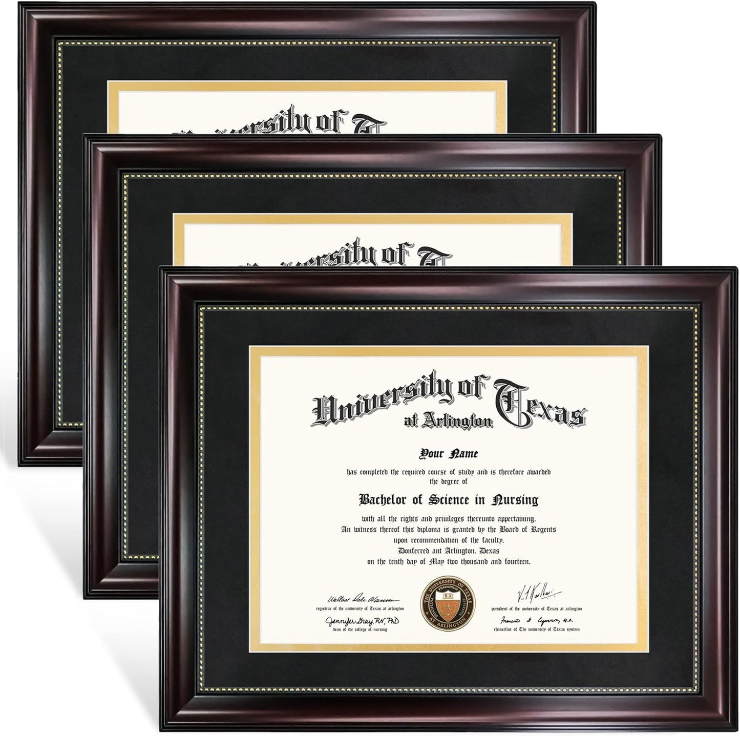 GraduationMall 8.5x11 Diploma Frame Set with Elegant Design