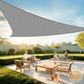 Sun Shade Sail 16ftx16ftx16ft Light Grey Triangle - Durable UV