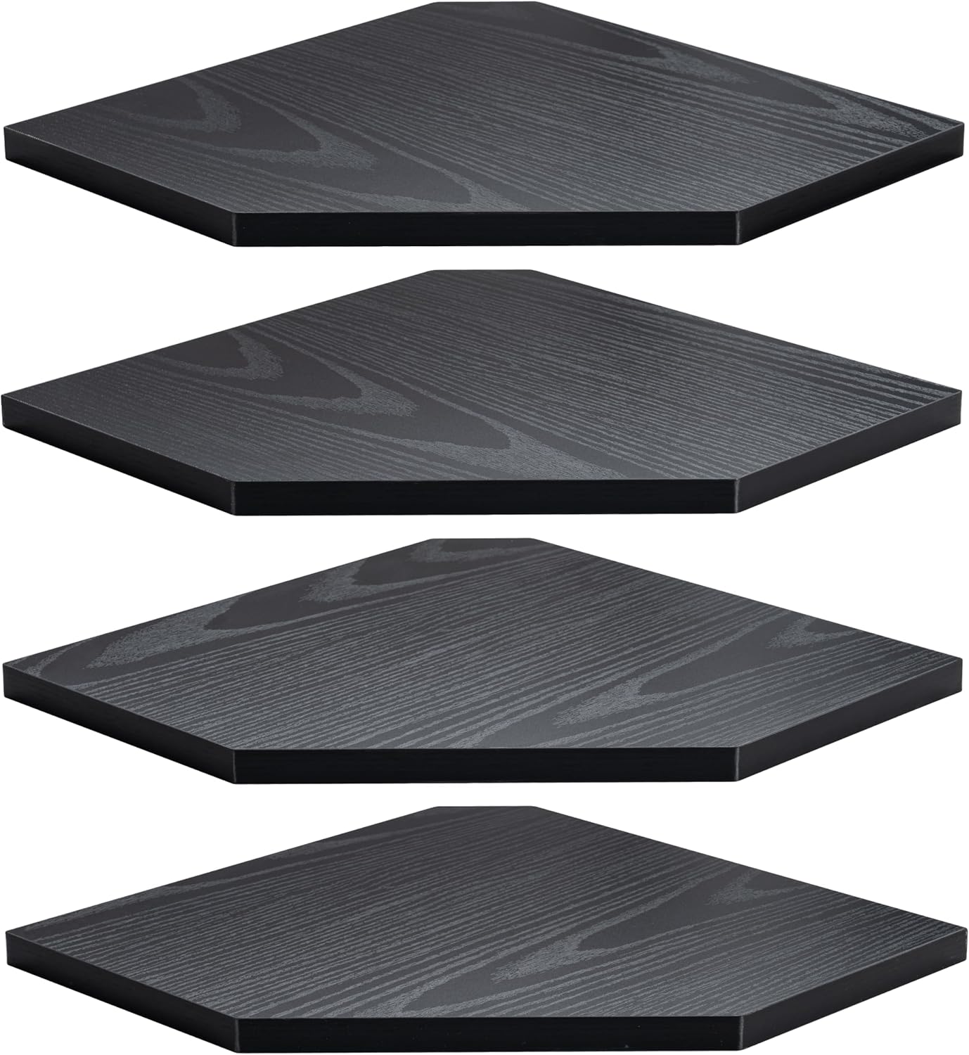 Corner Shelf Wall Mount Set of 4 Rustic Floating Shelves