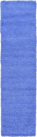 Unique Loom Solid Shag Area Rug 2ft 7in x 10ft Runner - Plush