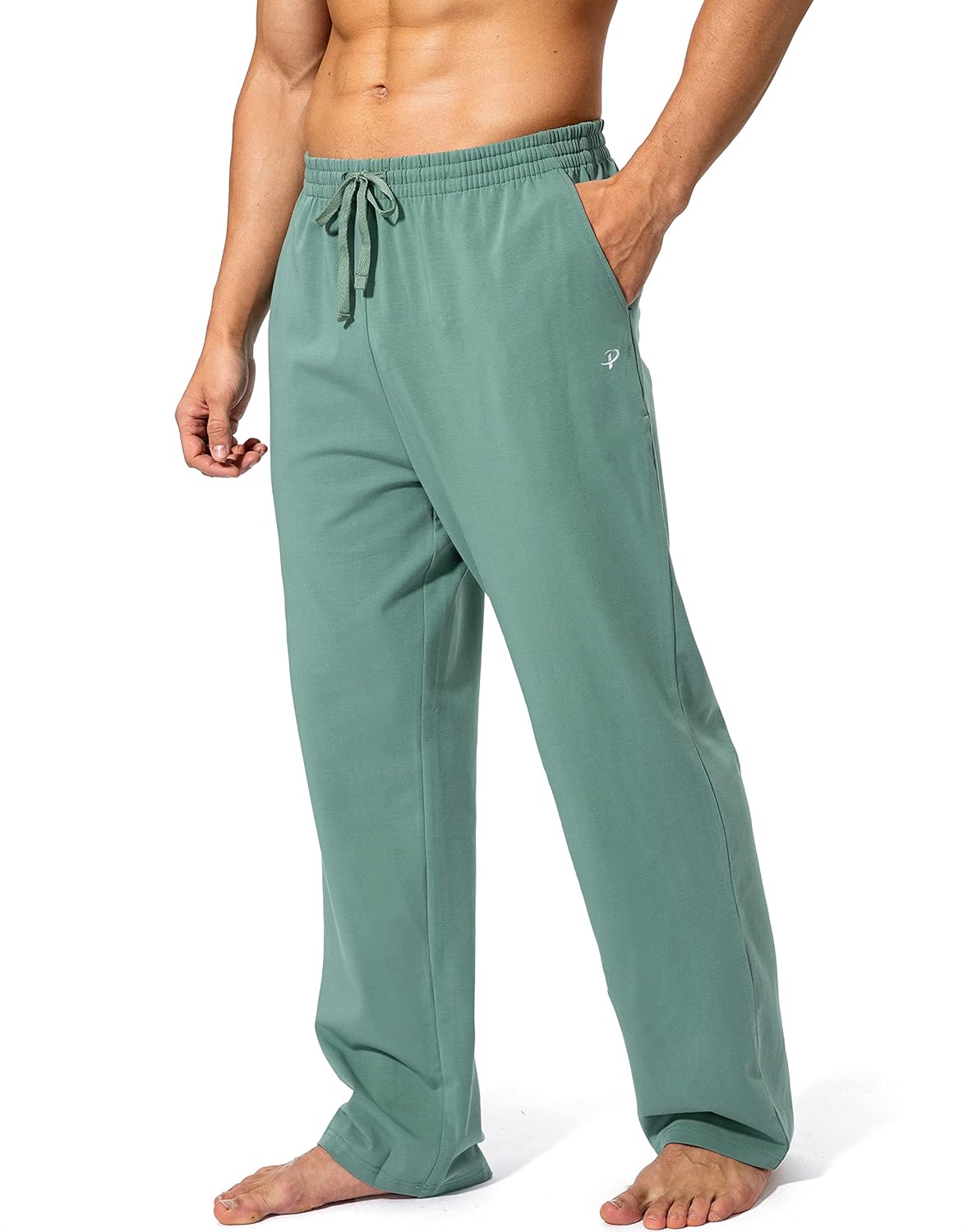 Pudolla Men's Cotton Yoga Sweatpants for Comfort and Style