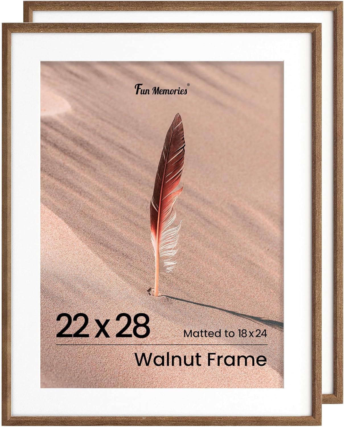 22x28 Solid Oak Wood Picture Frame for Modern Home Decor