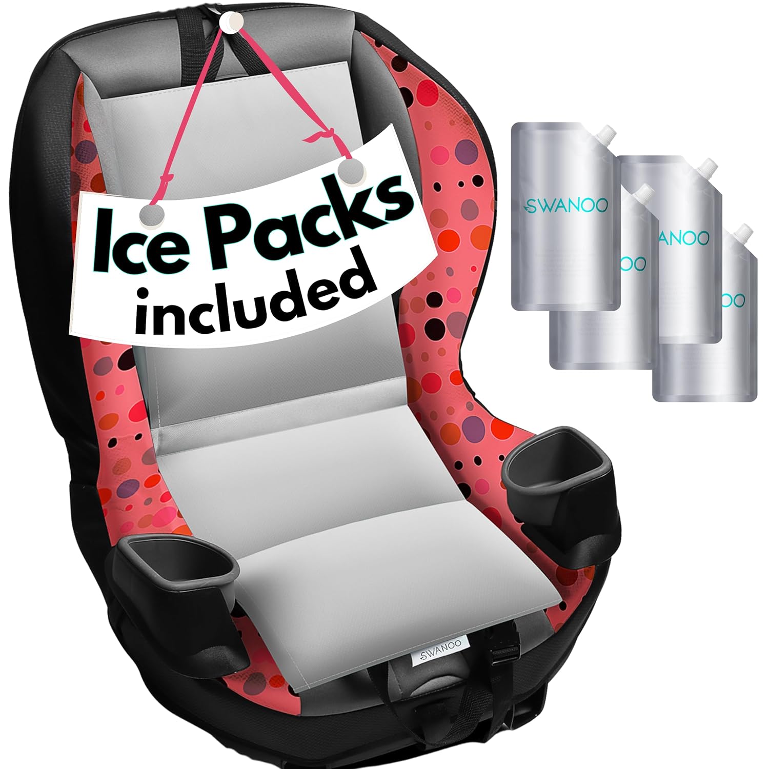 Swanoo Car Seat Cooling Pad for Babies and Kids - Summer Essential