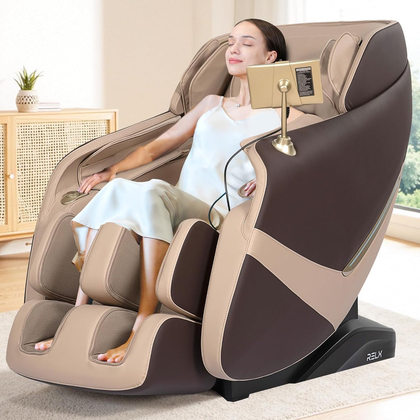 RELX 2025 Zero Gravity Massage Chair - AI Control, Body Scan, Deep Stretch