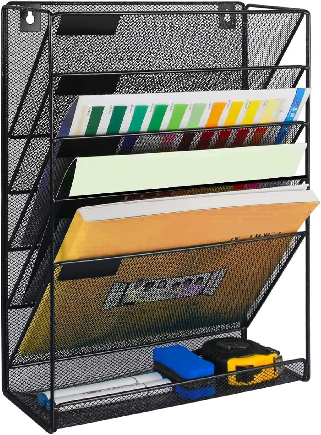 Efficiently Organize with Kuntine.B 6-Tier Wall File Holder