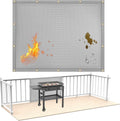 Fireproof Heat Shield for Wall Behind Grill 3x4 ft - Fence Protector