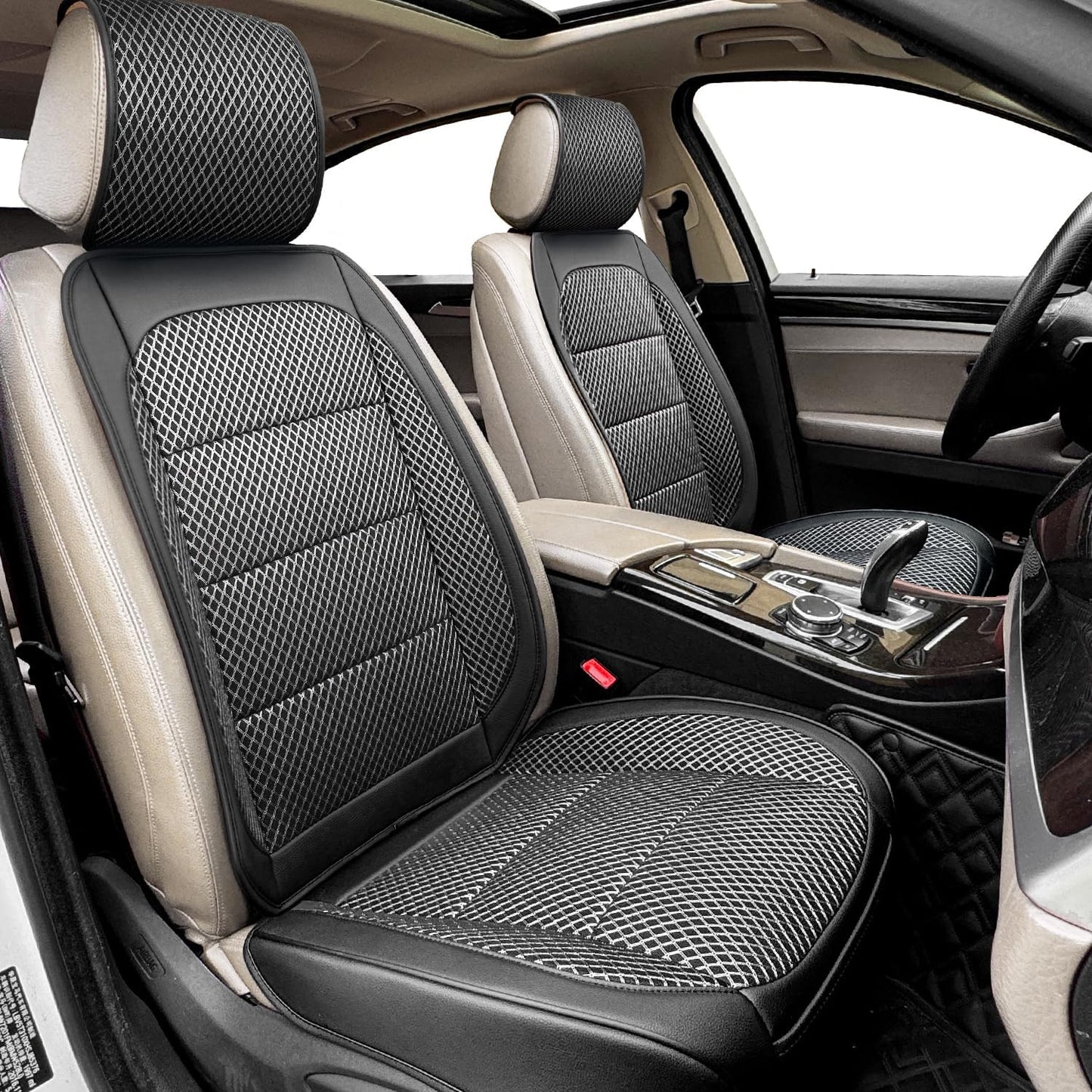 Qinlive 2 Pack Air Mesh Car Seat Covers