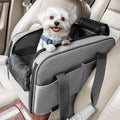 PETSFIT Multipurpose Console Dog Car Seat - Portable Carrier for Small