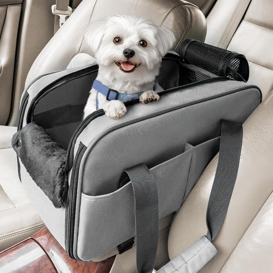 Petsfit Multipurpose Console Dog Car Seat - Safe Travel for Pets