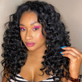 Ocean Wave Crochet Hair 16 in 8 Packs - Soft Natural Black Braids