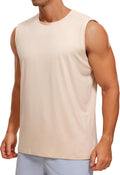 CRZ YOGA Men's Workout Sleeveless Shirt - Quick Dry Stretchy Tank Top