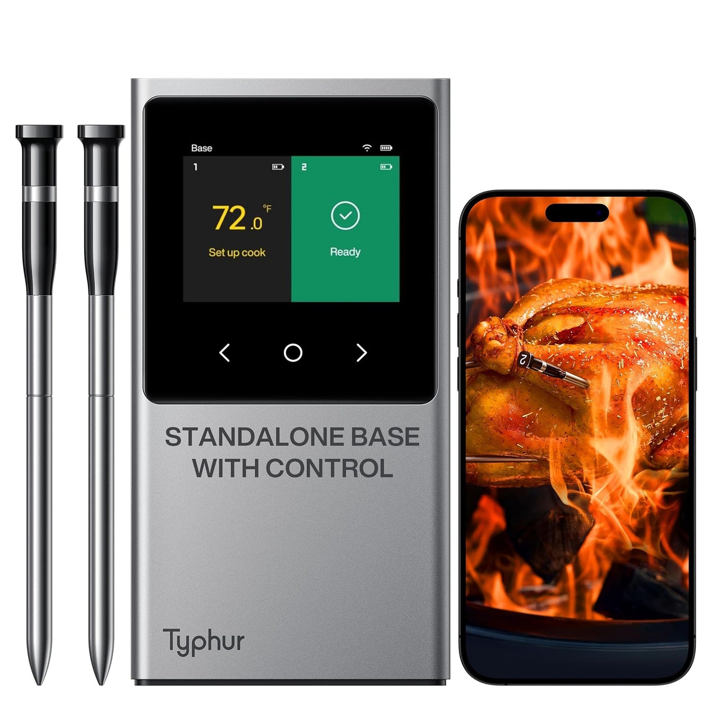 NIST-Certified WiFi Meat Thermometer, Unlimited Range, Improved Stability